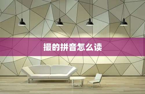 撮的拼音怎么读