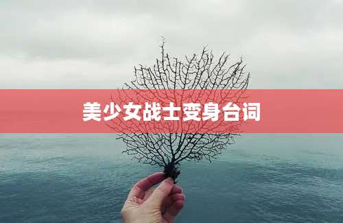美少女战士变身台词