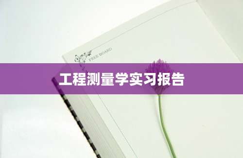 工程测量学实习报告