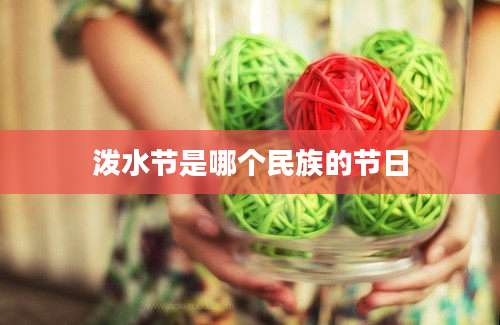 泼水节是哪个民族的节日