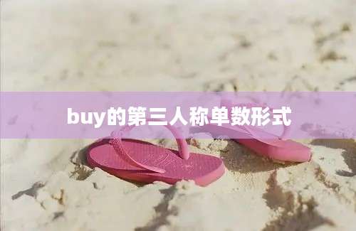buy的第三人称单数形式