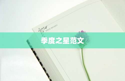 季度之星范文