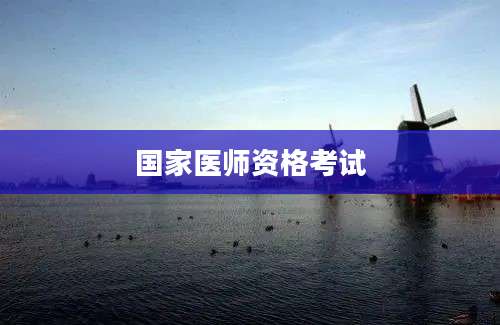 国家医师资格考试