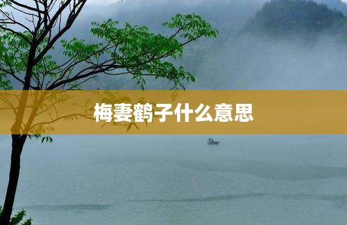 梅妻鹤子什么意思