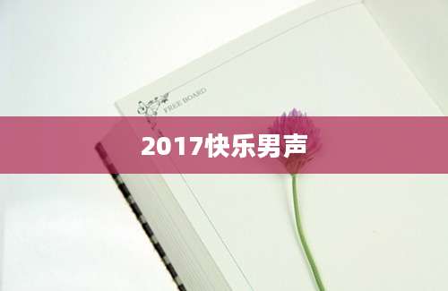 2017快乐男声