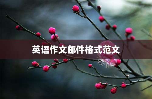 英语作文邮件格式范文
