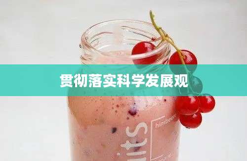 贯彻落实科学发展观