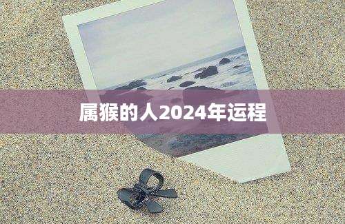 属猴的人2024年运程