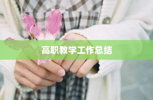 高职教学工作总结