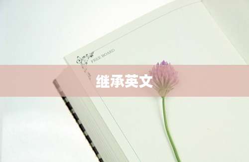 继承英文