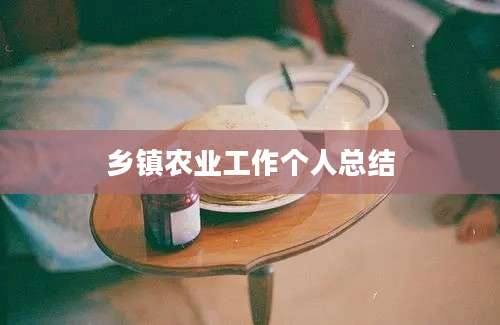 乡镇农业工作个人总结