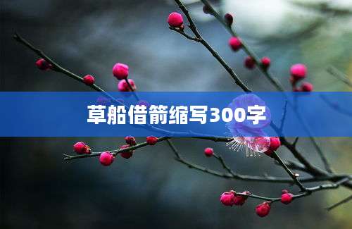 草船借箭缩写300字