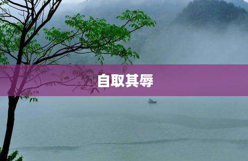 自取其辱