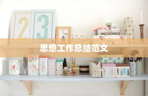思想工作总结范文
