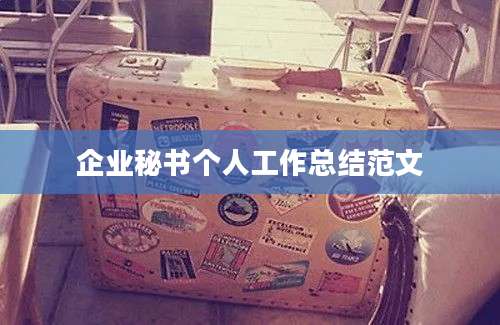 企业秘书个人工作总结范文