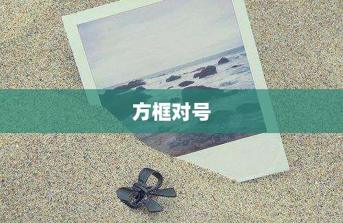 方框对号