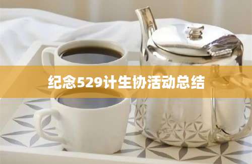 纪念529计生协活动总结