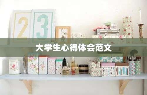 大学生心得体会范文