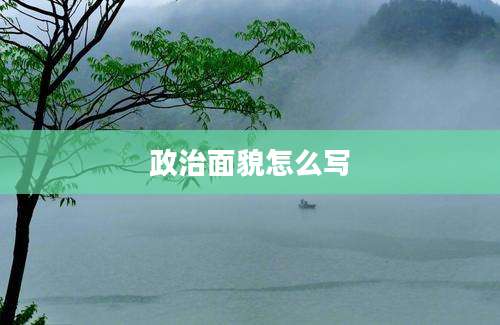 政治面貌怎么写