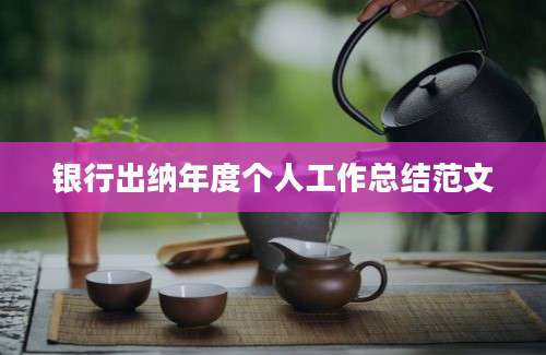 银行出纳年度个人工作总结范文