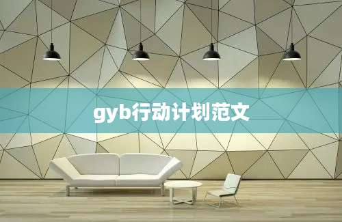 gyb行动计划范文
