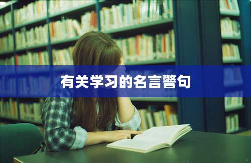 有关学习的名言警句