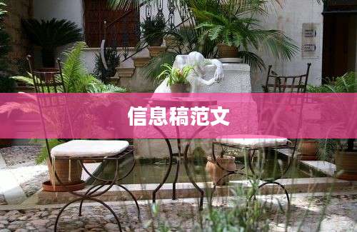 信息稿范文