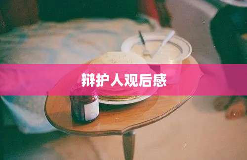 辩护人观后感