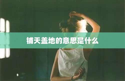 铺天盖地的意思是什么