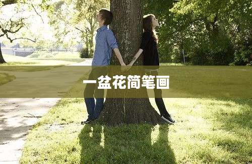 一盆花简笔画
