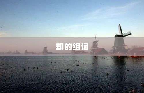却的组词