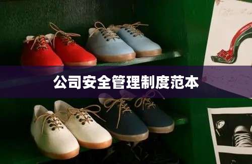 公司安全管理制度范本