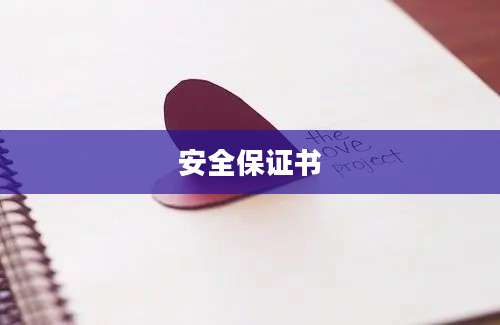 安全保证书