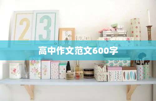 高中作文范文600字