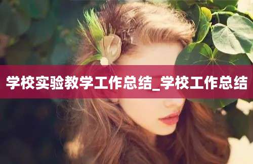 学校实验教学工作总结_学校工作总结