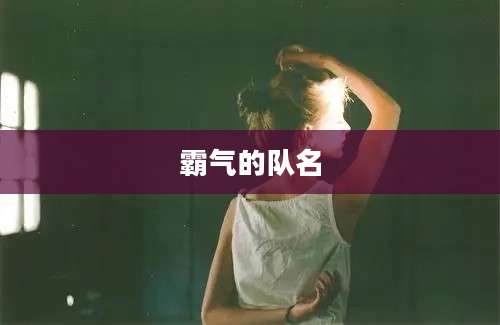 霸气的队名