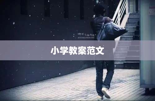 小学教案范文
