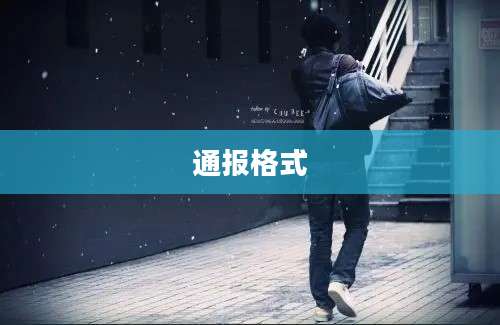 通报格式