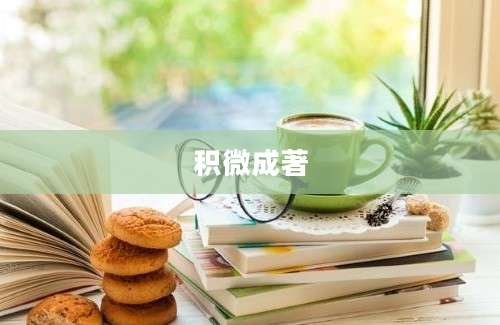 积微成著