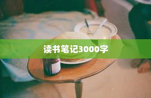 读书笔记3000字
