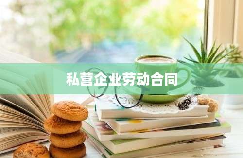 私营企业劳动合同