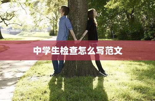 中学生检查怎么写范文