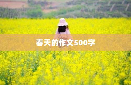 春天的作文500字
