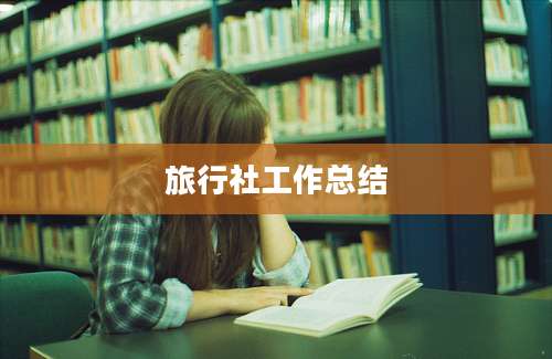旅行社工作总结