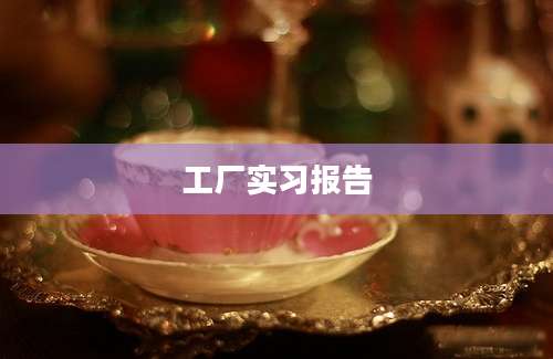 工厂实习报告