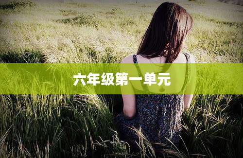 六年级第一单元