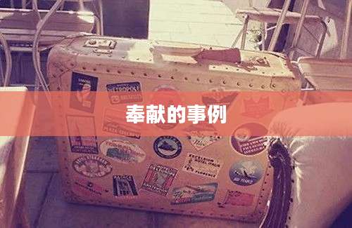 奉献的事例