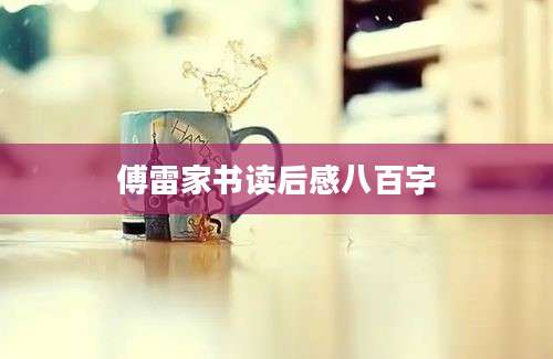 傅雷家书读后感八百字