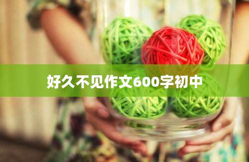 好久不见作文600字初中