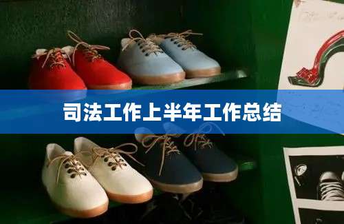 司法工作上半年工作总结